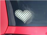 Kearas Daisies Diffuse Glow - I Heart Love Car Window Decal 6.5 x 5.5 inches