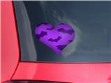 Deathrock Bats Purple - I Heart Love Car Window Decal 6.5 x 5.5 inches